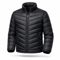 Men’s Lightweight Quilted Puffer Jacket – Water Resistant Winter Casual Outerwear
