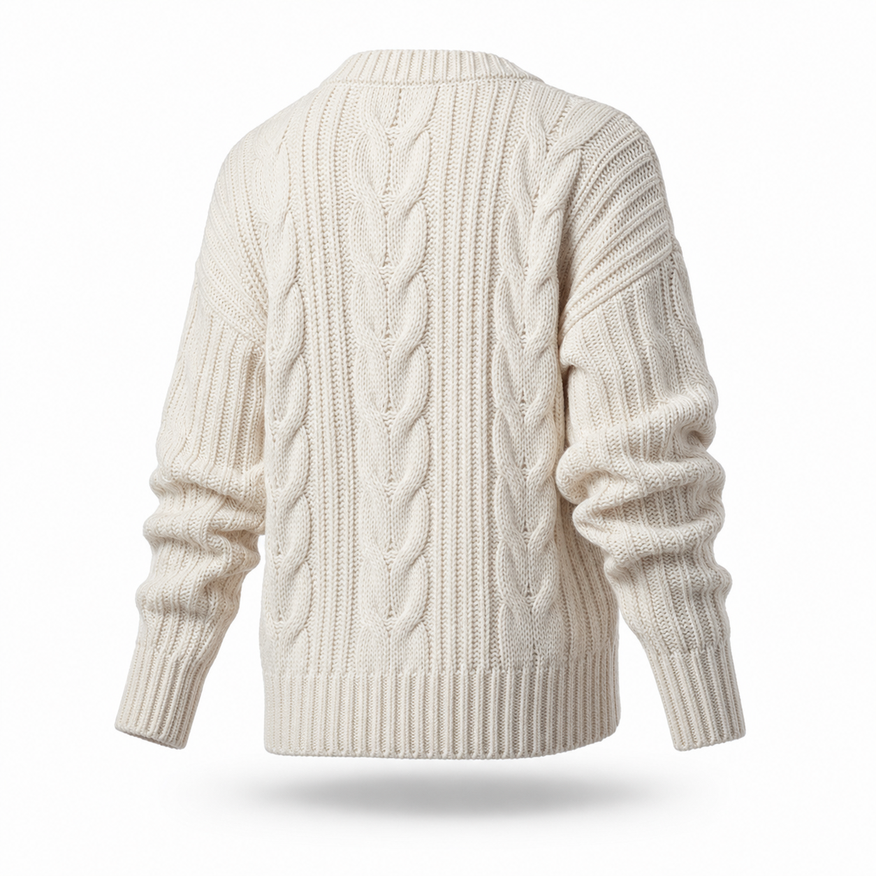 Women’s Handmade Chunky Knit Wool Sweater – Cozy Oversized Winter Pullover