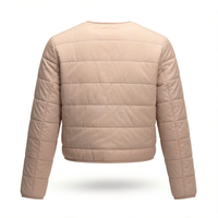 Women’s Quilted Cropped Jacket – Stylish Lightweight Casual Puffer Outerwear