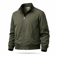 Men’s Lightweight Casual Harrington Jacket – Classic Zip Up Everyday Jacket