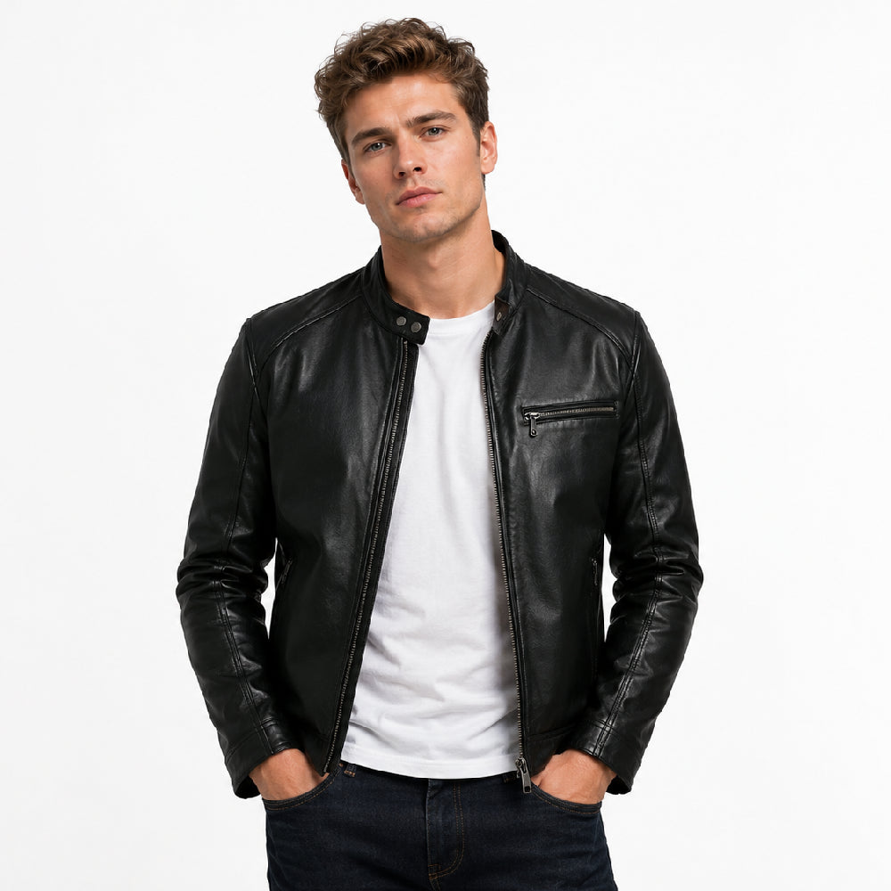 Men’s Black Leather Jacket